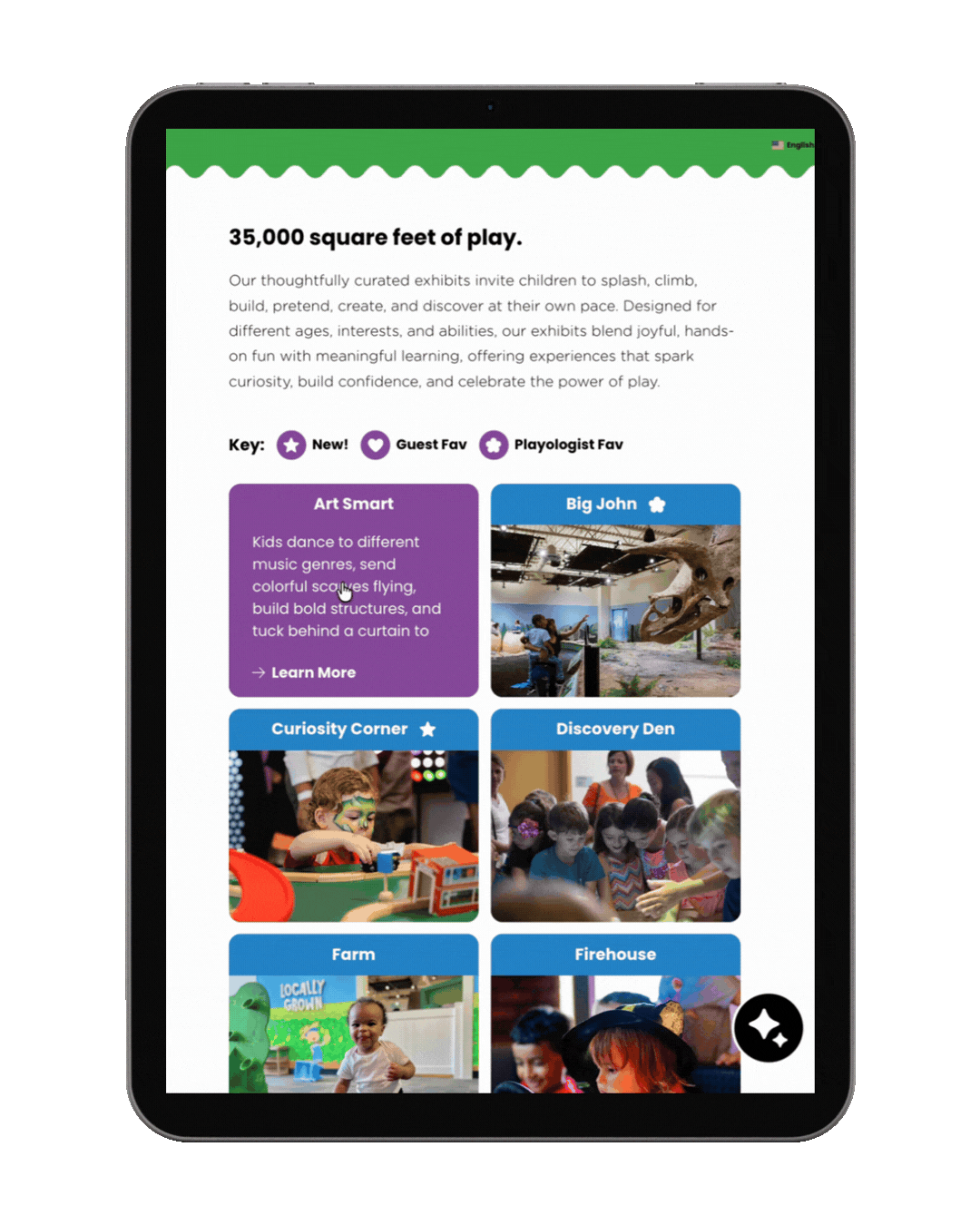 GIF of tablet and navigation
