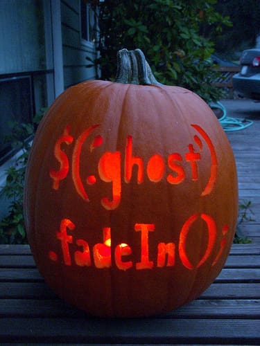 JQuery ghost pumpkin