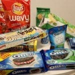 Stacked snack table during Ship It Day 2019 in St. Petersburg