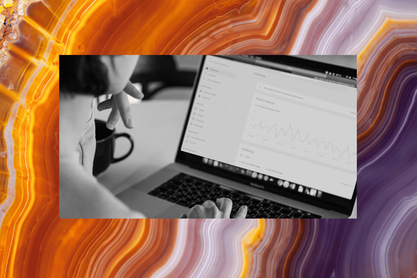 Google Search Console social reporting dashboard showing social media performance metrics and analytics.